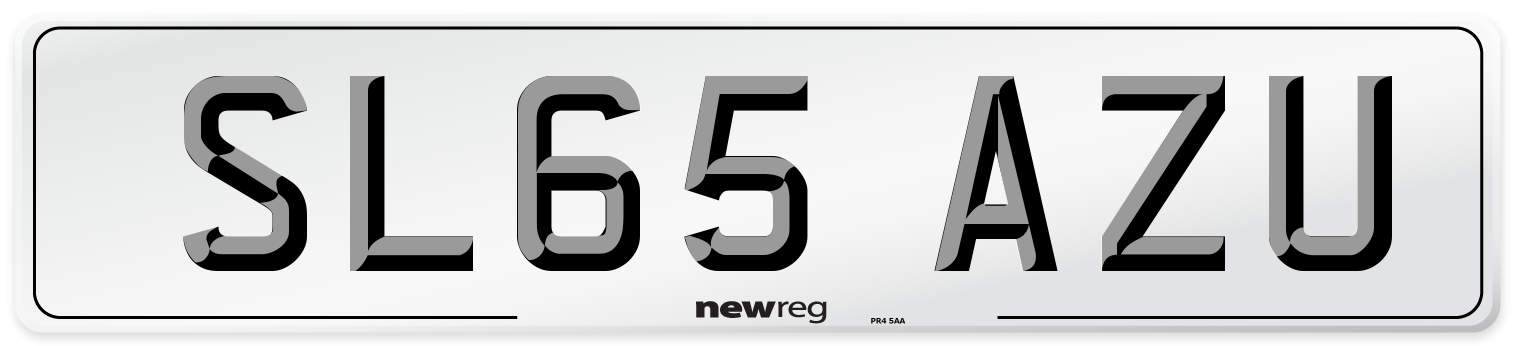 SL65 AZU Number Plate from New Reg